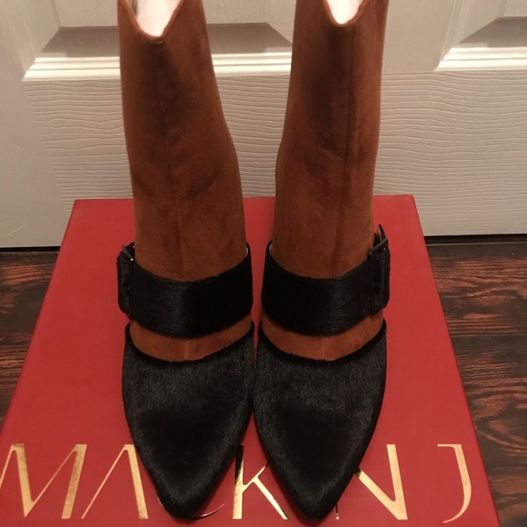 NIB Mackin J Vintage Style Boots Camel/Black - Picture 6 of 8